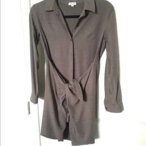 Splendid Tie Front Shirtdress - XS